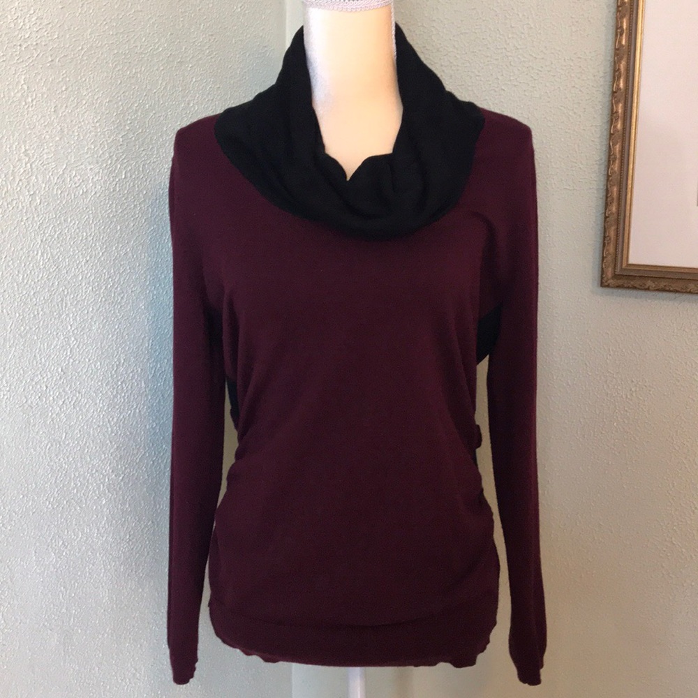 Karissa & Me Lightweight Cowl Neck Sweater Large